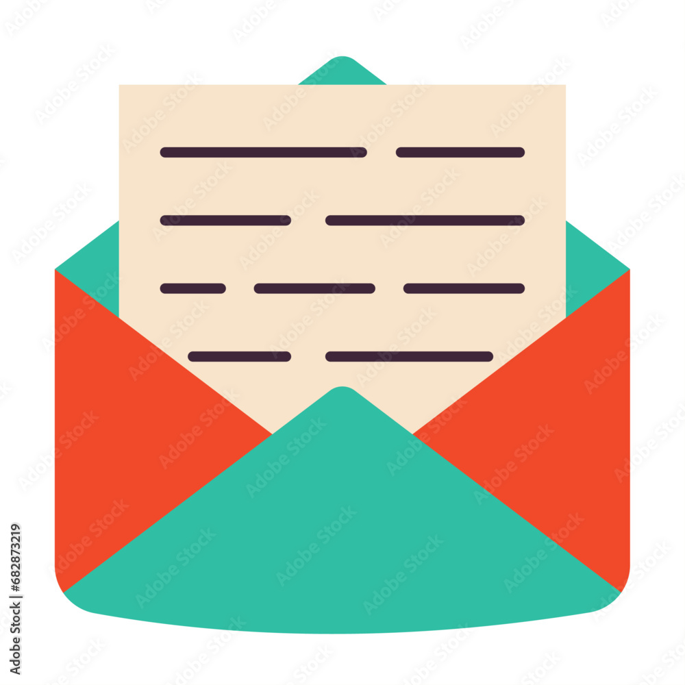 Christmas envelope isolated on white background Christmas envelope isolated on white background