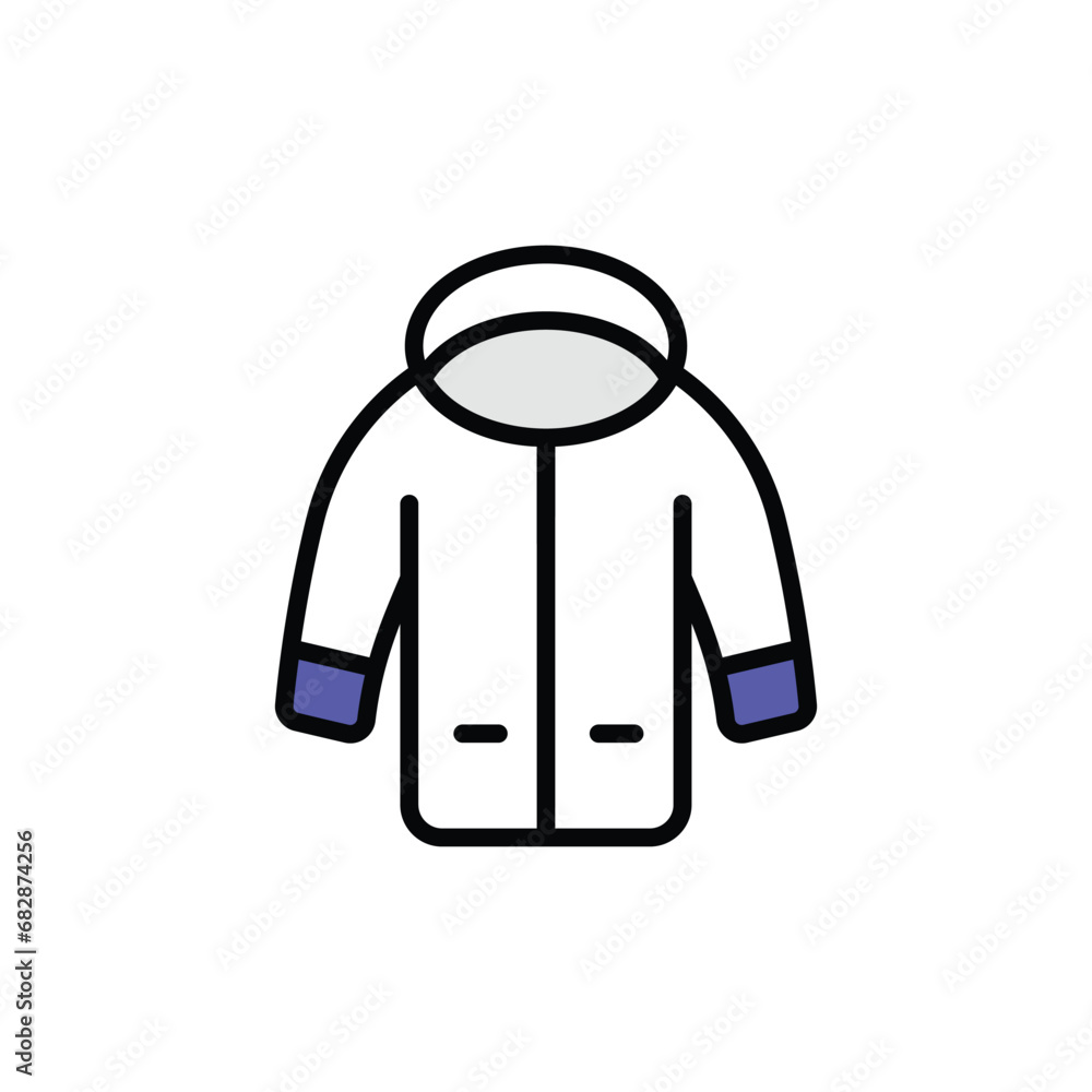 Hoodie icon design with white background stock illustration Hoodie icon design with white background stock illustration