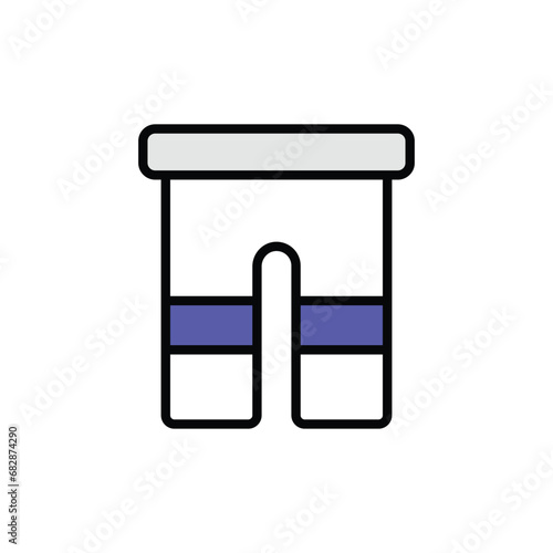 Pent icon design with white background stock illustration