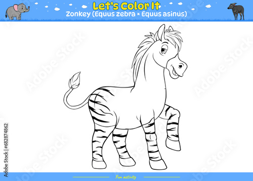 Lets color it Zonkey
