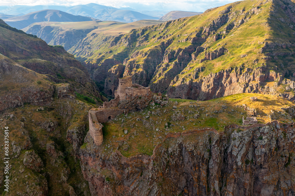 Devil Castle (Seytan Kalesi), also known as Cildiran Castle and Kal-I Devil, escape, demon fortress is also passed, Ardahan nearby Kars, Turkey