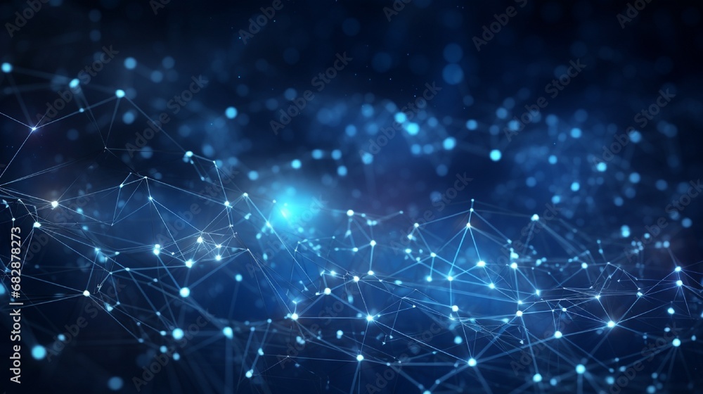 Abstract Blue Technology Network Background Abstract Blue Technology Network Background