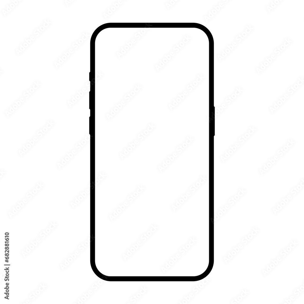 clear screen smartphone illustration clear screen smartphone illustration