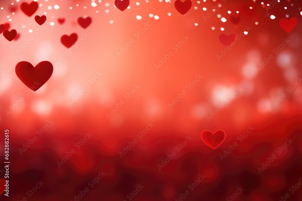 valentines day background with red hearts, valentines day postcard background