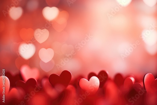 valentines day background with red hearts, valentines day postcard background