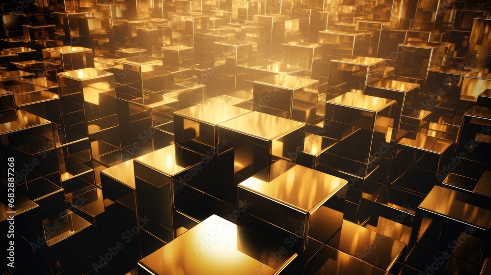A close-up of a stack of cubes arranged in perfect symmetry. and it would make a great wallpaper or business banner design. A close-up of a stack of cubes arranged in perfect symmetry. and it would make a great wallpaper or business banner design.