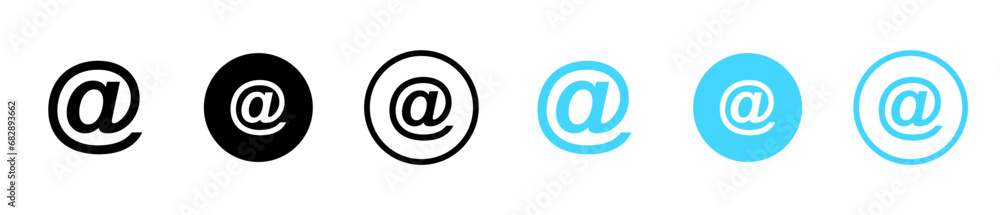 Email address vector sign. symbol @ button. Vector illustration Email address vector sign. symbol @ button. Vector illustration