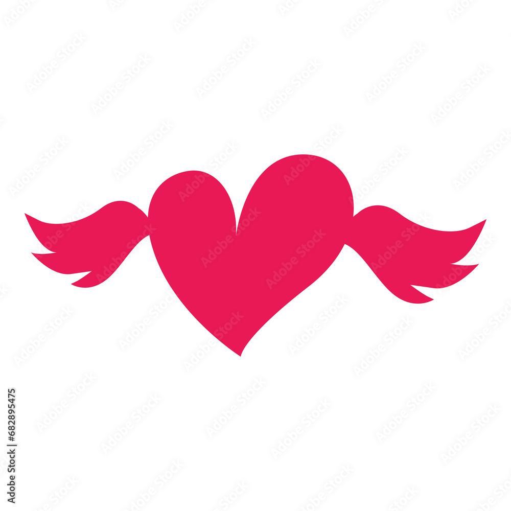 heart with wings heart with wings