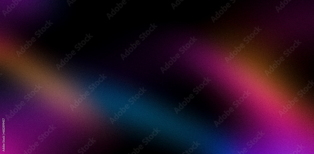 Pink yellow blue orange unique blurred grainy background for website banner. Illustration in rainbow colors. Desktop design. Large, wide template, pattern. Color gradient, ombre, blur. Colorful bright