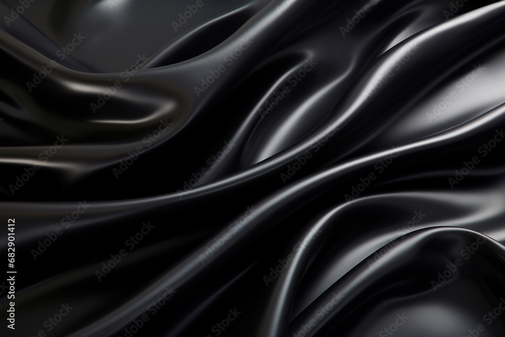 black silk background, Generative Ai black silk background, Generative Ai