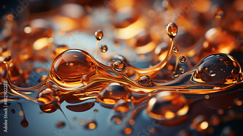 Oil foam froth bubbles