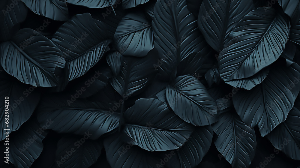 Textures of abstract black leaves for tropical leaf background Textures of abstract black leaves for tropical leaf background
