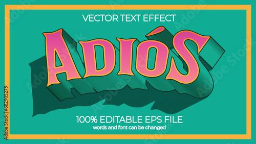 mexico editable text effect style, EPS editable text effect