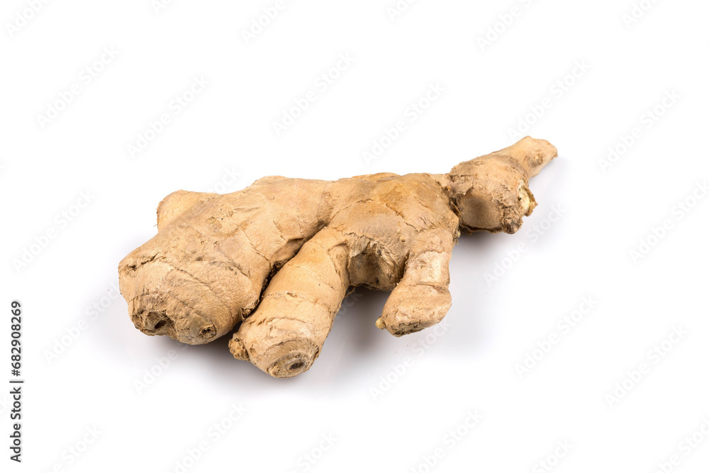 fresh ginger on white background fresh ginger on white background