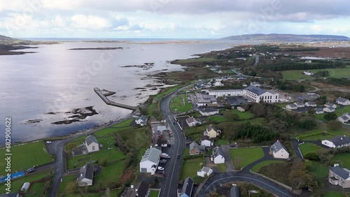 Aerial view of Dungloe in County Donegal - Ireland. photo