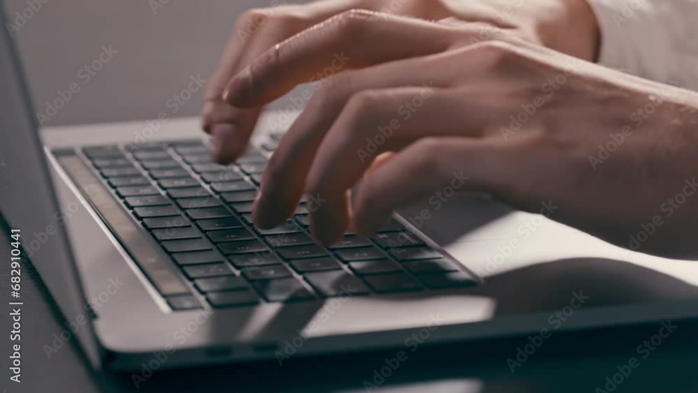 Employee typing keyboard. Close up shot hands of unrecognizable business person doing online task. Freelance worker using computer keyboard. Freelancer hands typing email to customers. Concept of Employee typing keyboard. Close up shot hands of unrecognizable business person doing online task. Freelance worker using computer keyboard. Freelancer hands typing email to customers. Concept of