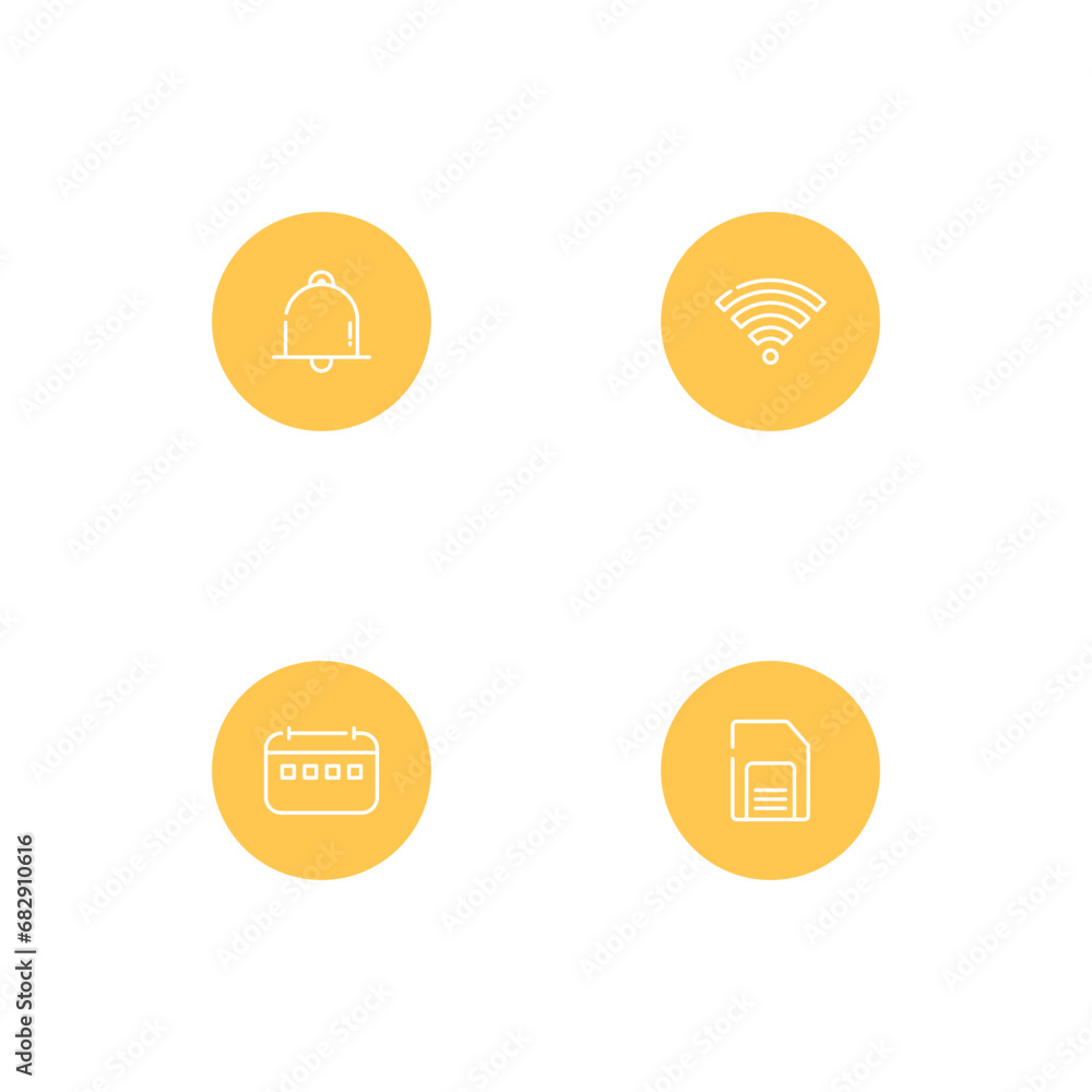Set Of Icons For Web Design And Mobile Applications. Set Of Icons For Web Design And Mobile Applications.