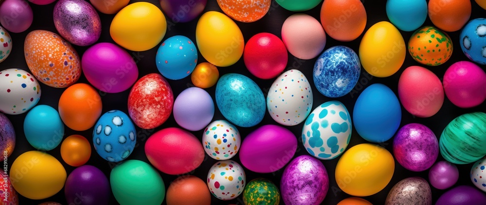 Colorful Easter eggs background Colorful Easter eggs background