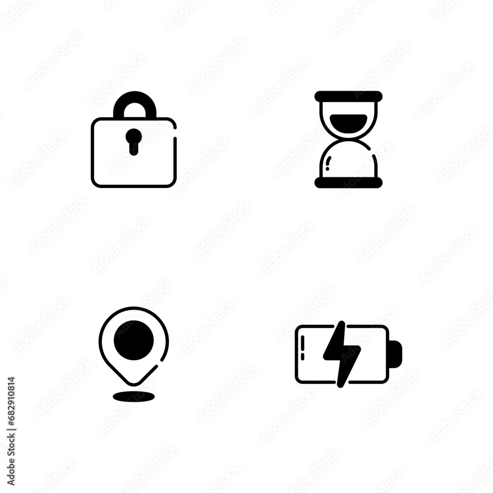 Set Of Icons For Web Design And Mobile Applications. Set Of Icons For Web Design And Mobile Applications.