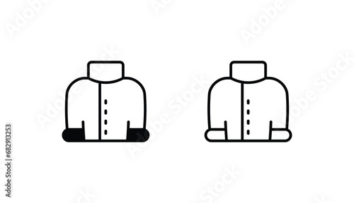 Night Suit icon design with white background stock illustration