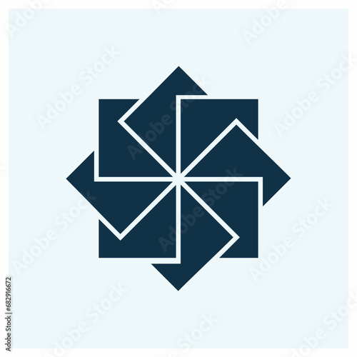 Kamon Symbols of Japan. Japanesse clan kamon crest symbol. japanese ancient family stamp symbol. A symbol used to decorate and identify people in family. Isi Guruma