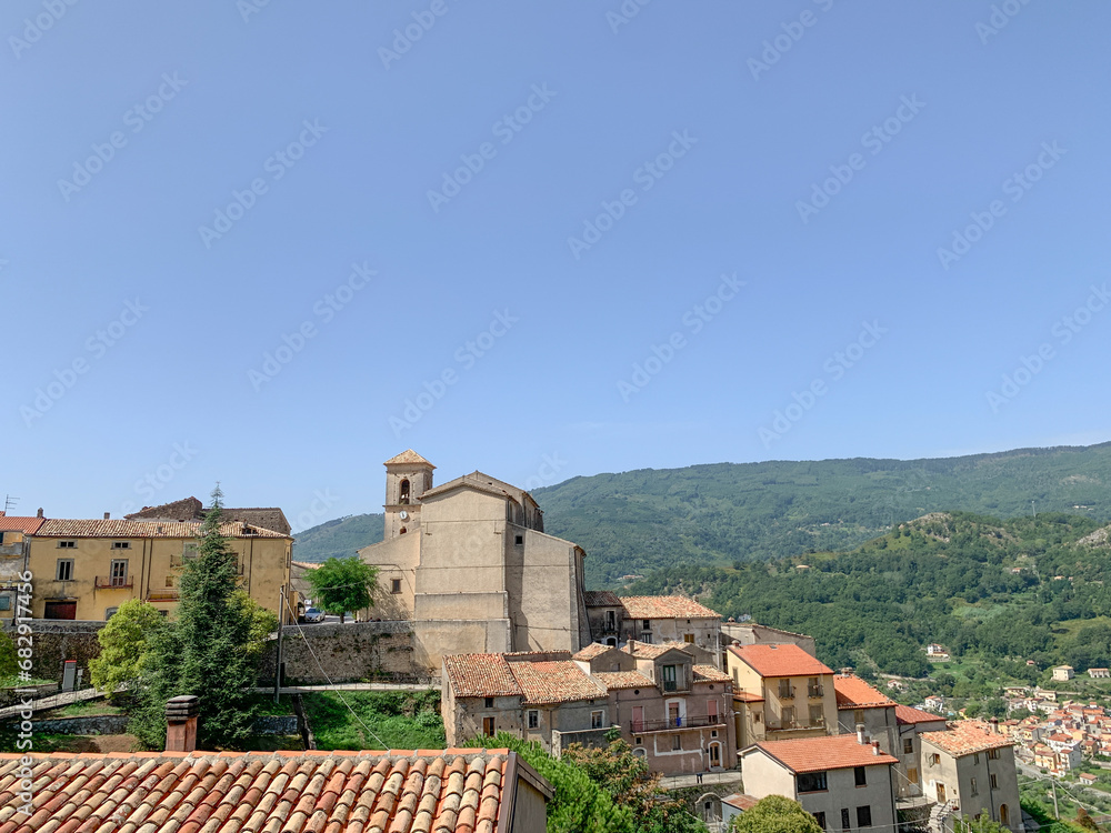 Panoramic view of the village of Altilia