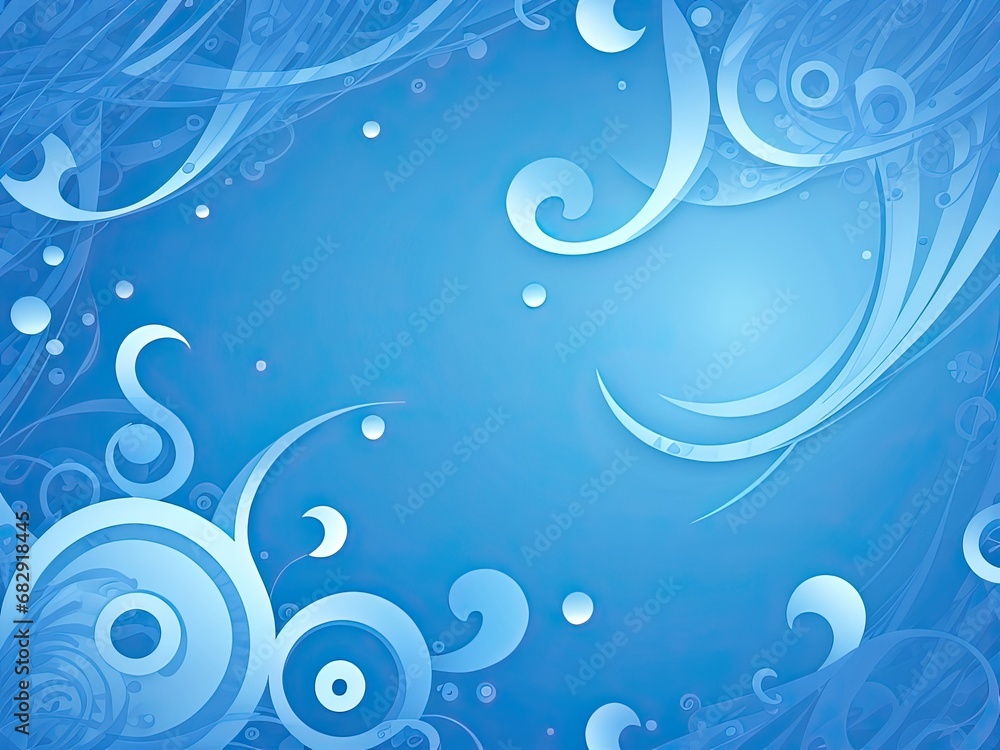 Free vector of a traditional blue abstract screensaver