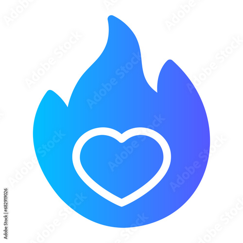 love gradient icon