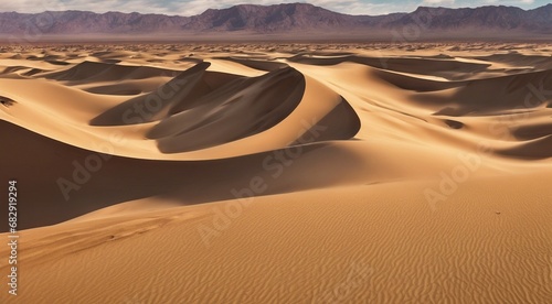 sunset in the desert  panoramic desert scene  sand in the desert  landscape in the desert