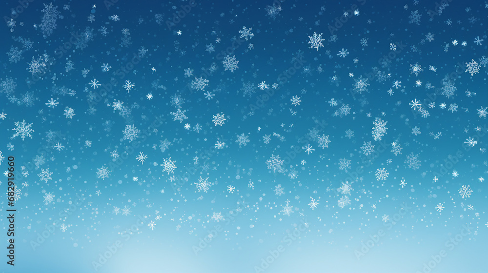 Magical Snowstorm: Winter Wonderland Snowflakes Background