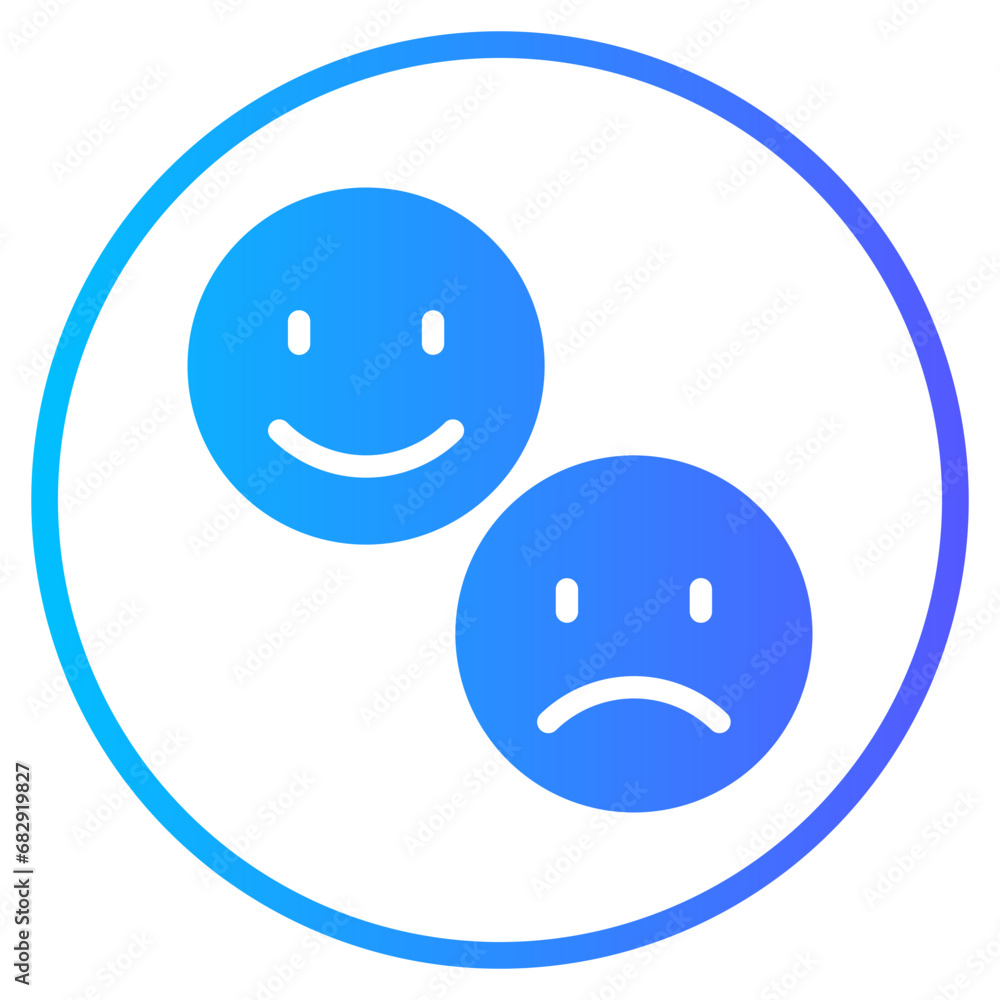 Fototapeta premium behavior gradient icon