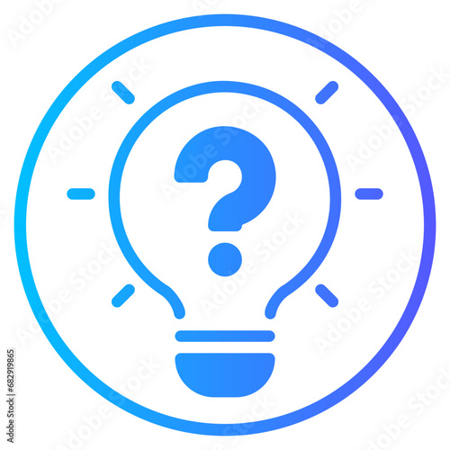 curiosity gradient icon