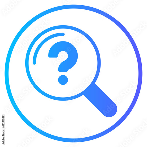 curiosity gradient icon