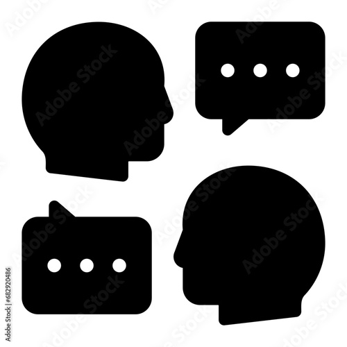 communications glyph icon