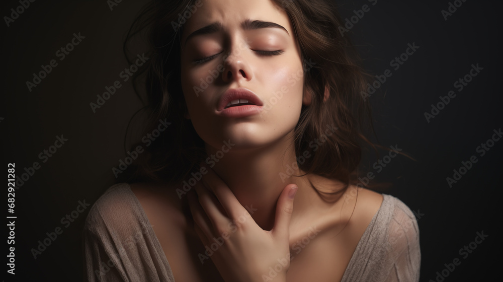 Portrait of a Suffering Woman Portrait of a Suffering Woman