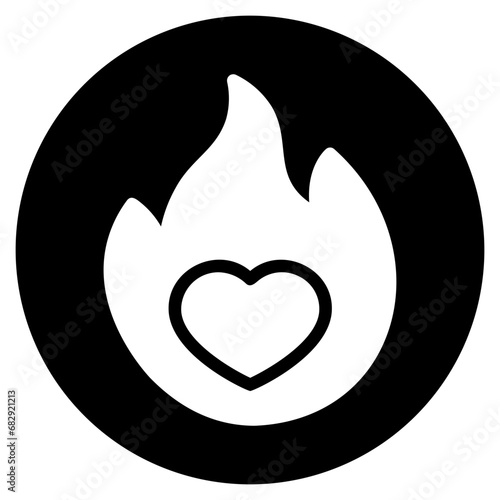 love glyph icon
