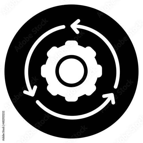integration glyph icon