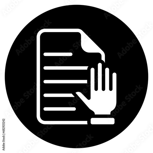 principle glyph icon