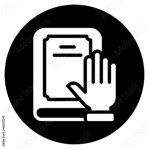 principle glyph icon