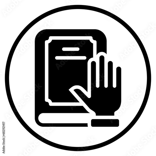 principle glyph icon