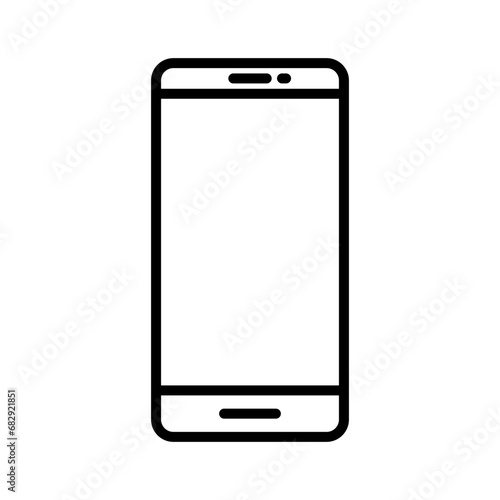phone icon vector design template illustration in trendy flat style suitable your design web
