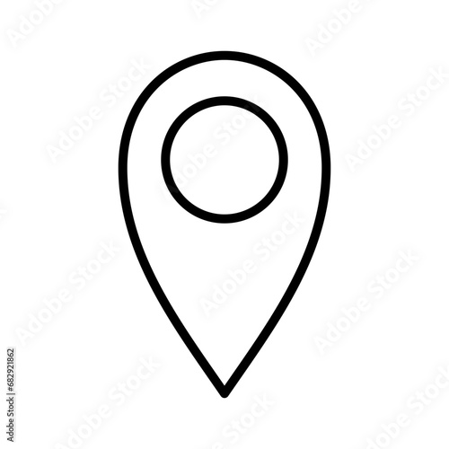 Free Download Location icon vector design template illustration in trendy flat style suitable your design web - GFXLoad