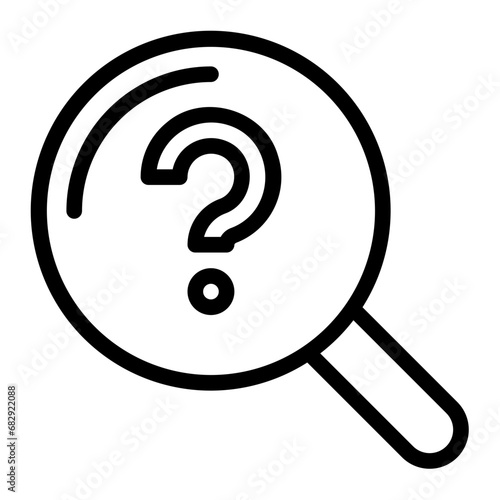 curiosity line icon