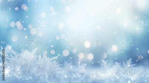Magical Winter Wonderland with Snowflakes © Sunanta