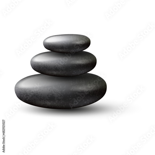 pile of stones.Spa black stones Royalty.Template Of Spa Massage Stones.Stones Stock Vector.Balanced Rocks Vector Images.