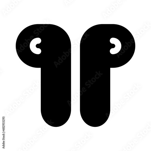 Wireless earphones icon