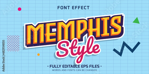 sticker text effect, editable font style