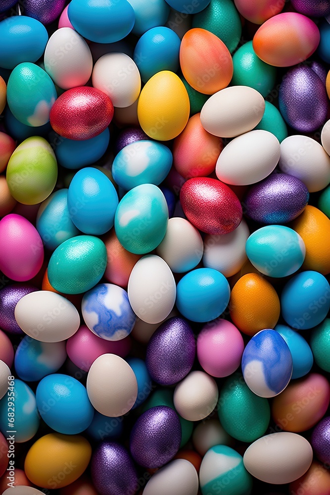 Obraz premium Colorful Easter eggs background
