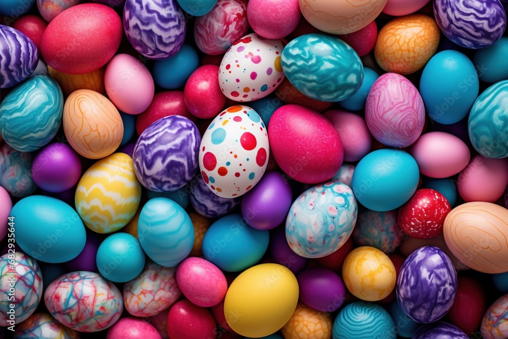 Colorful Easter eggs background Colorful Easter eggs background