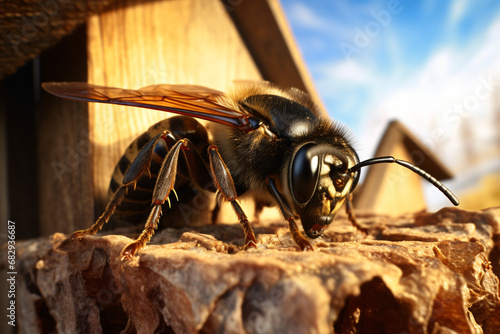 Bumblebee Beetle is in its nest © wendi